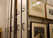 High Density Mobile Shelving Art Rack